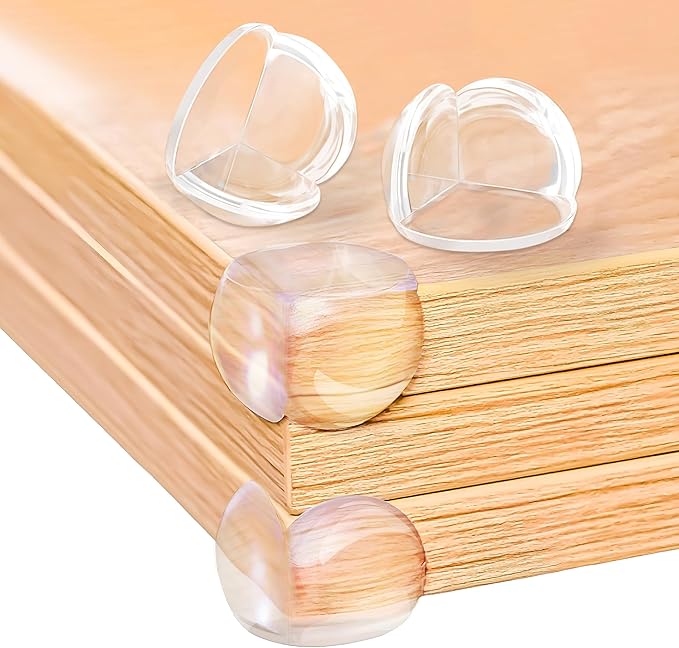 Elite, Clear Corner Protectors for Baby – Transparent Silicone Edge Guards – Soft & Flexible Bumpers for Table, Desk, Cabinet – Reusable & Easy to Apply – 18-Pack