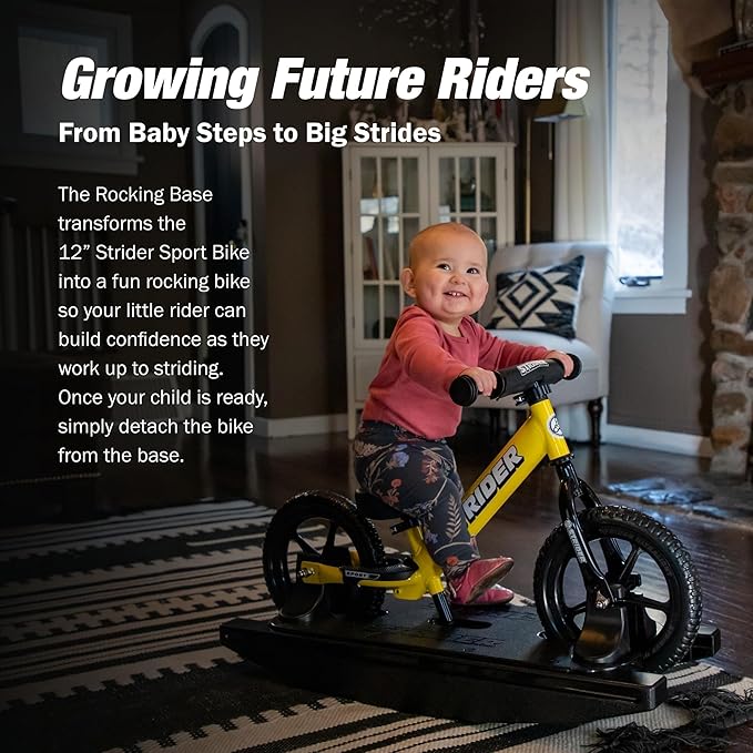 Strider 12” - Helps Teach Baby How to Ride a Balance Bicycle - for Kids 6 Months to 4 Years - Easy Assembly & Adjustments