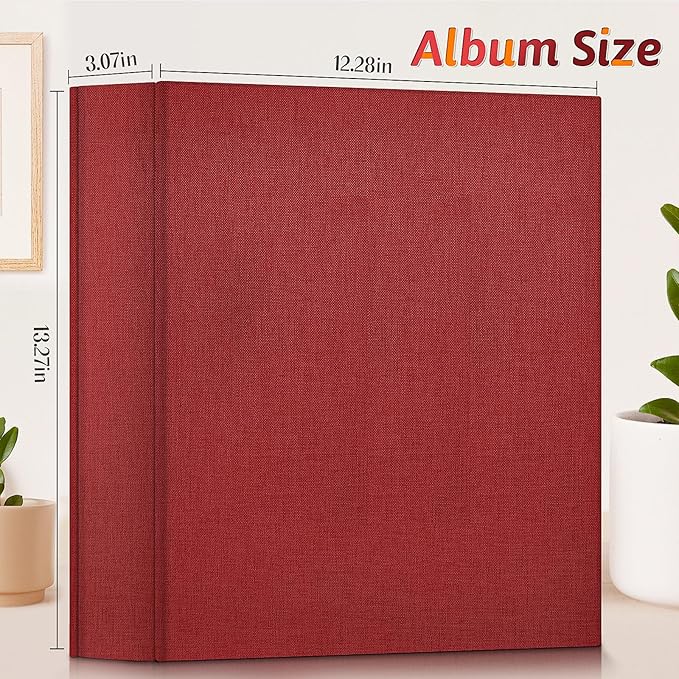 Popotop Photo Album 4x6 1000 Pockets for Wedding Gifts,Linen Hardcover Picture Albums for Family Anniversary Baby Vacation Pictures