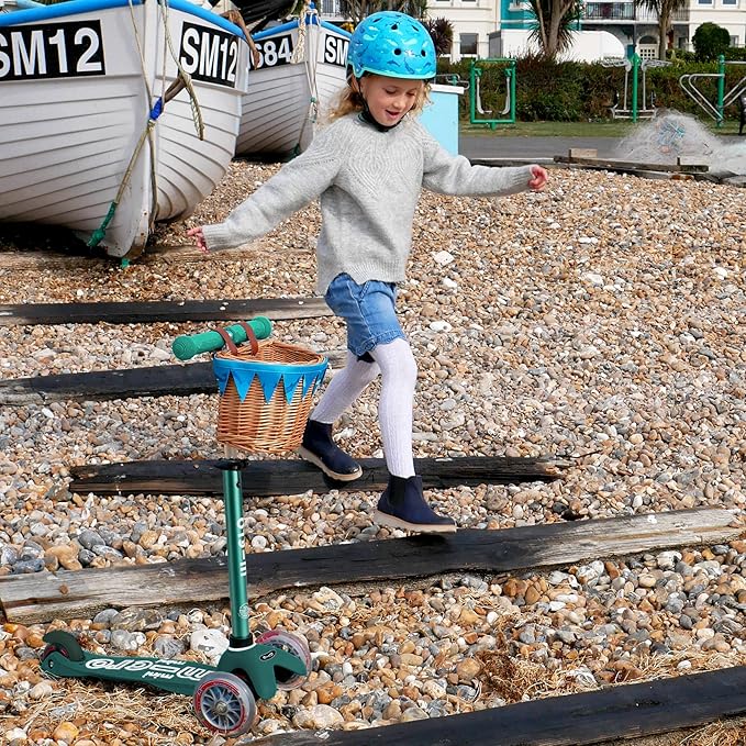 Micro Kickboard - Mini Deluxe Eco, 3-Wheeled, Lean-to-Steer, Swiss-Designed Micro Scooter Made with Recycled and Sustainable Materials, for Preschool Kids, Ages 2-5