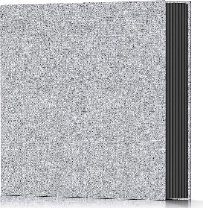 Popotop Photo Album 4x6 600 Pockets for Wedding Gifts,Linen Hardcover Picture Albums for Family Anniversary Baby Vacation Pictures