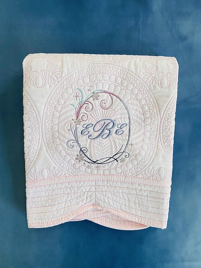 Personalized Baby Blanket Baby Quilt Monogrammed Blankets for Boys and Girls Embroidered Baby Gifts Lily
