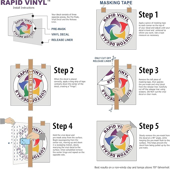 Rapid Vinyl Custom Vinyl Wall Lettering Decal Personalized Design and Create Your Own (Multiple Sizes, Fonts, & Colors) Indoor or Outdoor. Perfect for Walls and Special Projects