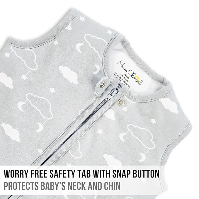 Mama Cheetah Baby Sleep Sack 2.5 TOG, Winter Baby Sleeping Bag with 2-Way Zipper, Organic Cotton Swaddle Transition Wearable Blanket for Boy Girl Infant Toddler, 24-48 Months, 1-Pack