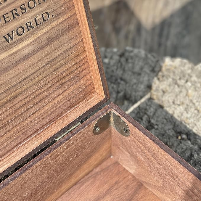 Personalized wooden name box for memories, keepsake Christmas gift, present for Him, Her, Boyfriend, Girlfriend, Baby Boy, Baby Girl, Brother, Sister, Guy, Groomsmen, Bride Friend for Birthday