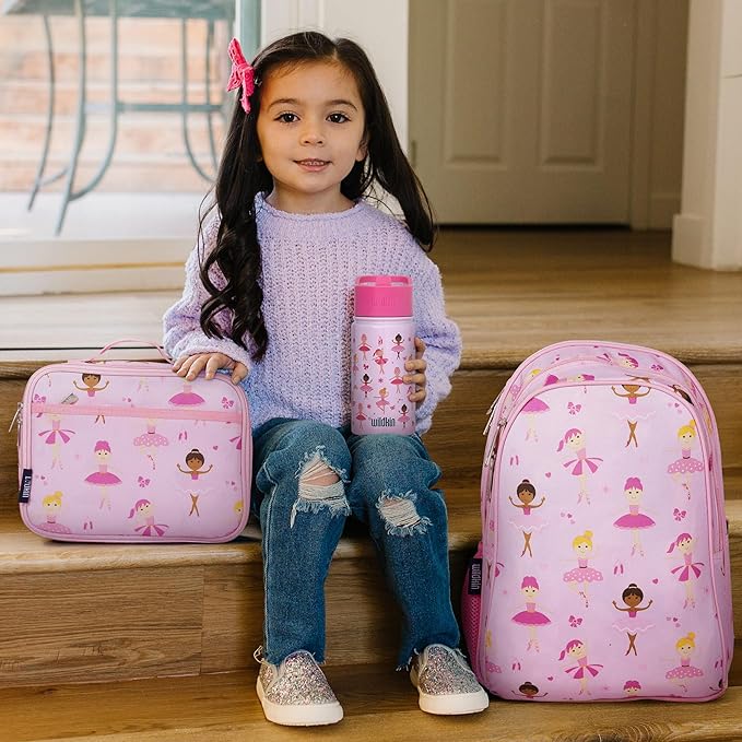 Wildkin 15-inch Kids Backpack – Durable, Padded, Adjustable for School & Travel - Ballerina