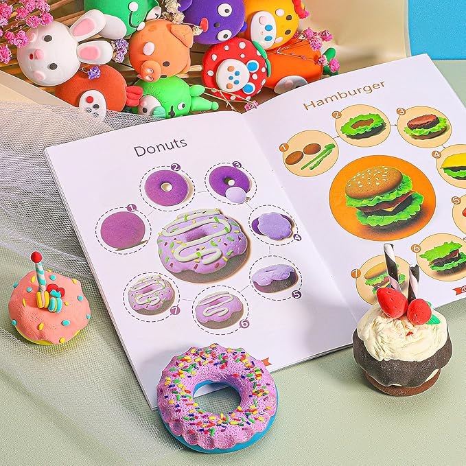 ifergoo Modeling Clay Kits - 65 Colors Air Dry Clay for Kids, DIY Molding Toys with Sculpting Tools, Ultra Light & Soft, DIY Crafts School Classroon Projects, Gifts for Ages 3-12 Boys & Girls Kids