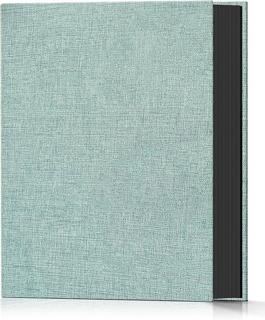 Popotop Photo Album 4x6 100 Pockets for Wedding Gifts,Linen Hardcover Picture Albums for Family Anniversary Baby Vacation Pictures