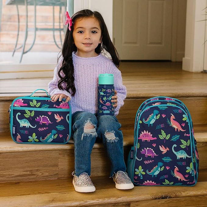 Wildkin 15-inch Kids Backpack – Durable, Padded, Adjustable for School & Travel - Darling Dinosaurs