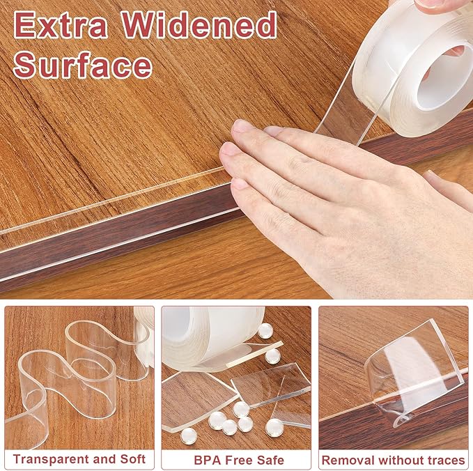 Corner Protectors Baby Proofing,Clear Corner Protector,Soft Edge Protector 6.6ft(2M) Corner Guards Furniture Corner&Edge Safety Bumpers with Upgraded Strong Adhesive for Furniture&Sharp Corners
