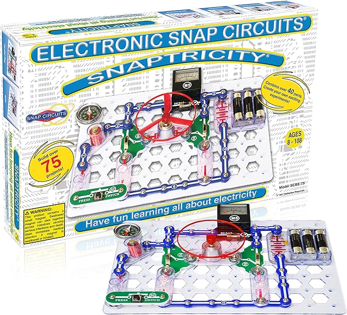 Snap Circuits Snaptricity, Electronics Exploration Kit (Stem Building), for Kids 8+