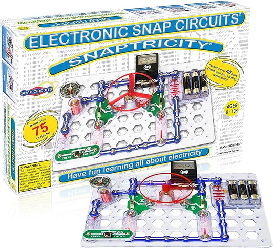 Snap Circuits Snaptricity, Electronics Exploration Kit (Stem Building), for Kids 8+