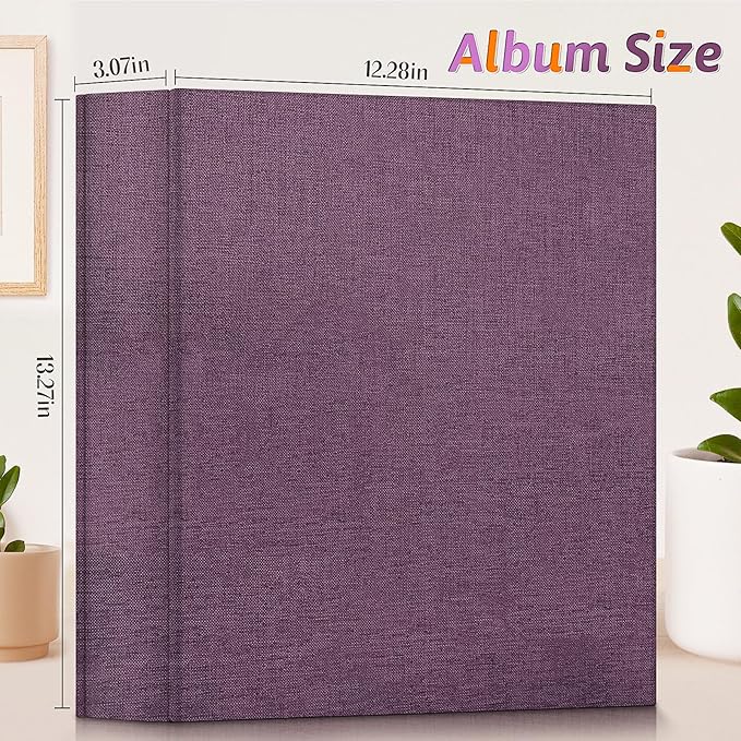 Popotop Photo Album 4x6 1000 Pockets for Wedding Gifts,Linen Hardcover Picture Albums for Family Anniversary Baby Vacation Pictures