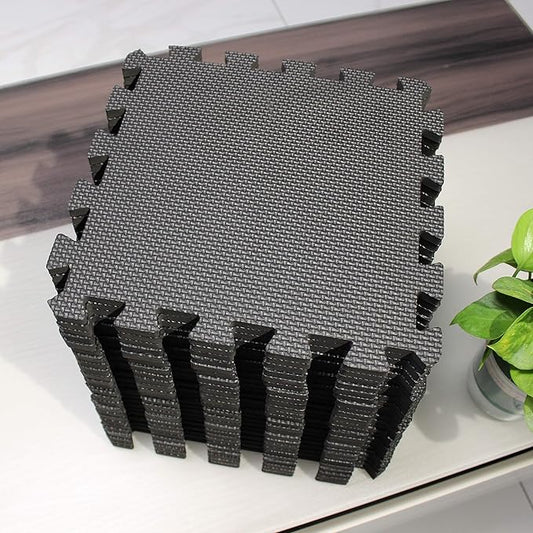 MQIAOHAM® 25 Pieces Puzzle Play Mats, Soft Baby Play Mat, Kids Interlocking Foam Floor Tiles, Toddlers Carpet Playmats G301025-104