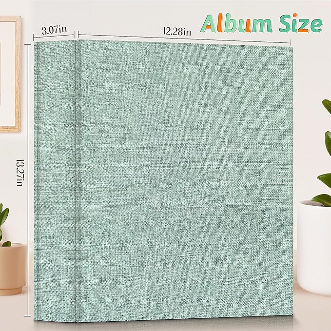 Popotop Photo Album 4x6 1000 Pockets for Wedding Gifts,Linen Hardcover Picture Albums for Family Anniversary Baby Vacation Pictures
