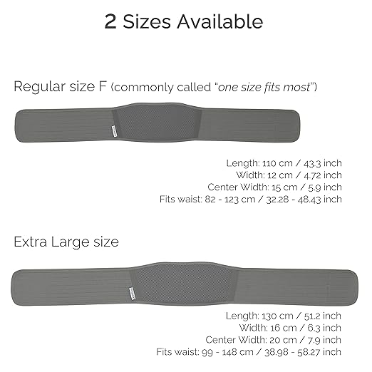 NeoTech Care Adjustable Maternity Belt - Light and Breathable Pregnancy Belly Support Band for Pregnant Women (Grey, Regular Size)