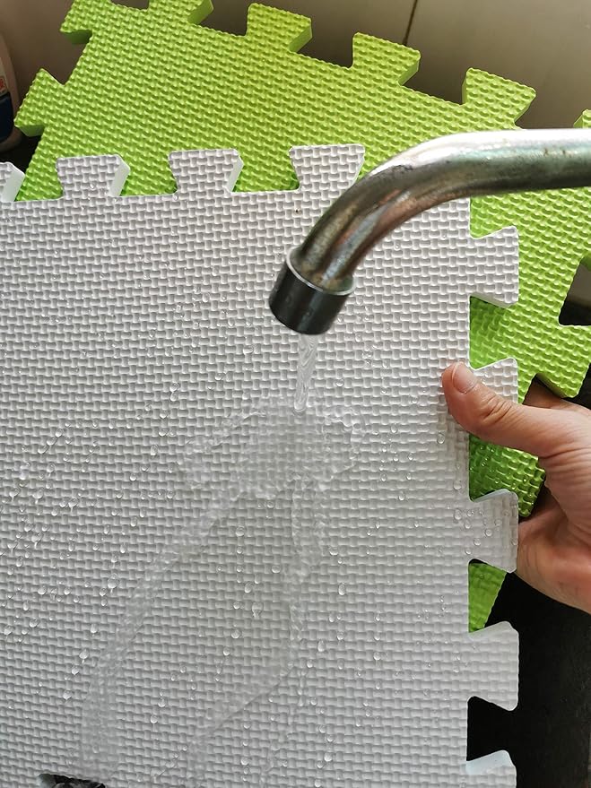 YIMINYUER® 20 Tiles (30cm×30cm×1cm Each Tile) Baby Soft Puzzle Play Mats, Kids Thick EVA Foam Floor, Toddlers & Children's Soft Interlocking Mat R04R06R10G301020