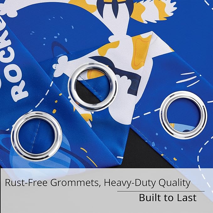 Kids Blackout Curtains - Space Cat Design, 100% Blackout, 2 Panels, Each W52×L84, Thermal Insulated Curtains for Bedroom, Noise Reducing, Combine Functionality with a Fun and Creative Design