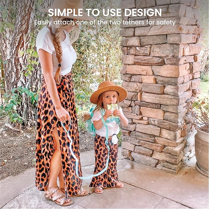 Toddler Backpack Leash - Baby Walking Harness & Anti-Lost Wrist Tether - Kids Backpack 5 Storage Pockets and 2 Adjustable Child Leashes for Kids 1, 2,3,4,5,6,7 Years Old - Ultra-Soft - Unicorn