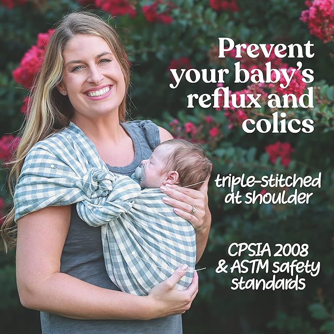 Nalakai Luxury Ring Sling Baby Carrier, Soft Linen Blend Baby Sling, Baby Wrap, Wear Your Little One Close to Your Heart, Comfort, Style