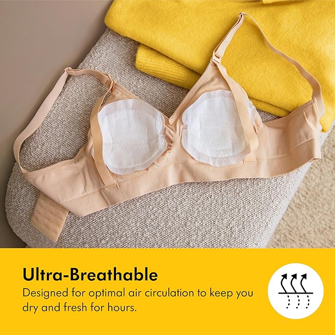 Medela Ultra-Breathable Nursing Pads, Highly Absorbent, Super Soft, Discreet Design for Comfortable Wear, Pack of 200