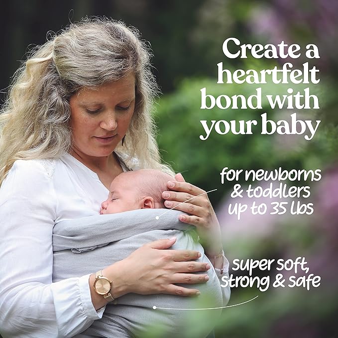 Nalakai Ring Sling Baby Carrier, Soft Linen Baby Sling, Baby Wrap, Comfort, Style, and Giving Back - Carry Your Little One with Love