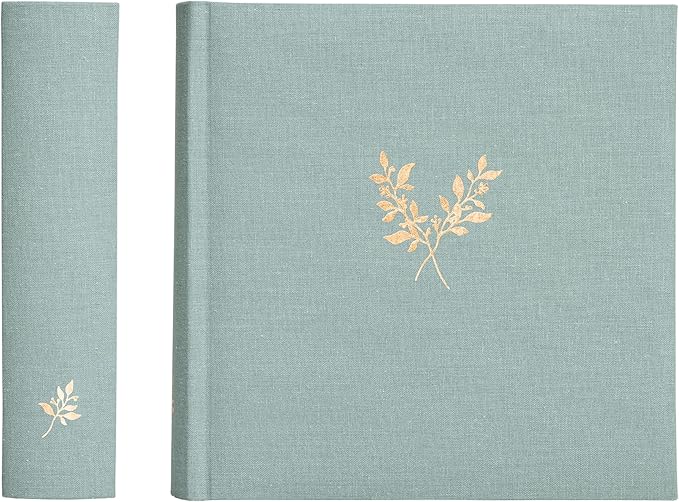 Elegant Linen Photo Album - 200 Acid-Free Pockets for 4x6 Pics - Perfect for Weddings & Gifts
