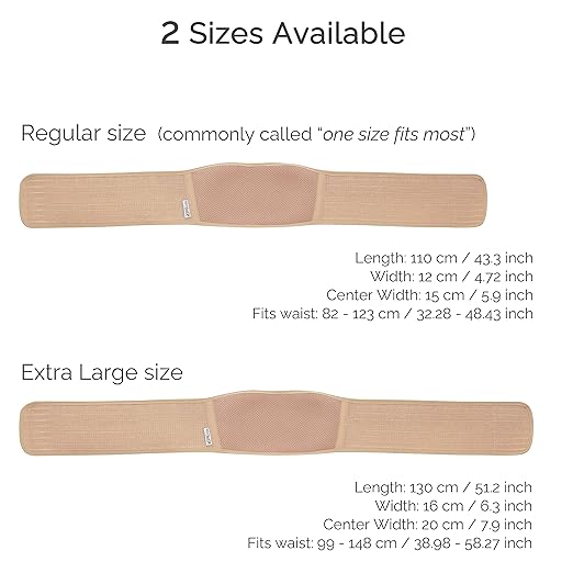 NeoTech Care Adjustable Maternity Belt - Light and Breathable Pregnancy Belly Support Band for Pregnant Women (Beige, Extra Large Size)