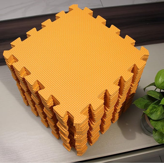 MQIAOHAM® 25 Pieces Puzzle Play Mats, Soft Baby Play Mat, Kids Interlocking Foam Floor Tiles, Toddlers Carpet Playmats G301025-102