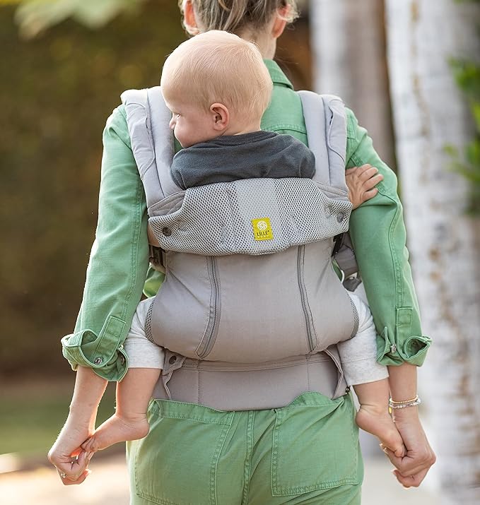 LÍLLÉbaby Complete All Seasons Ergonomic 6-in-1 Baby Carrier Infant to Toddler with Lumbar Support (7-45 Pounds), 360 Degree Baby Wearing & Multi-Position, Inward & Outward Facing (Stone)