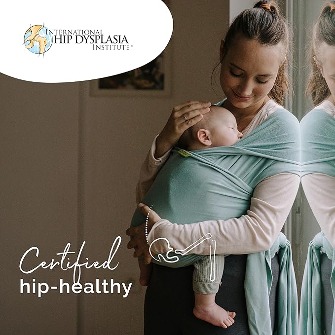 Boba Baby Wrap Carrier - Original Baby Carrier Wrap Sling for Newborns - Baby Wearing Essentials - Newborn Wrap Swaddle Holder, Newborn to Toddler Infant Sling (Serenity Sea Mist)