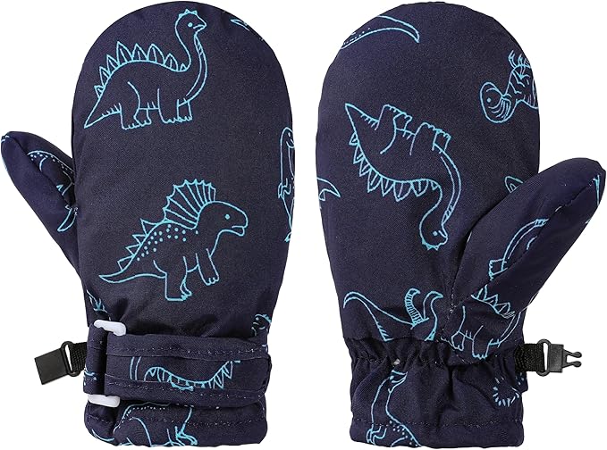 Toddler Gloves Kids Mittens Winter Warm Lined Fleece Gloves Waterproof Snow Baby Mitten for Boys Girls