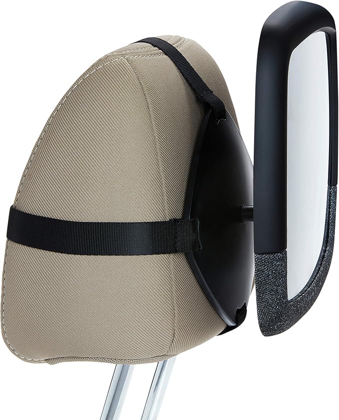 Munchkin Baby Car Mirror for Rear Facing Car Seats, Pivot 360 Baby in-Sight Adjustable Auto Mirror, Black, 2 Pack