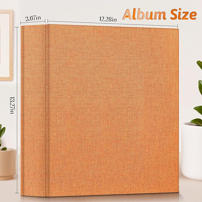 Popotop Photo Album 4x6 1000 Pockets for Wedding Gifts,Linen Hardcover Picture Albums for Family Anniversary Baby Vacation Pictures