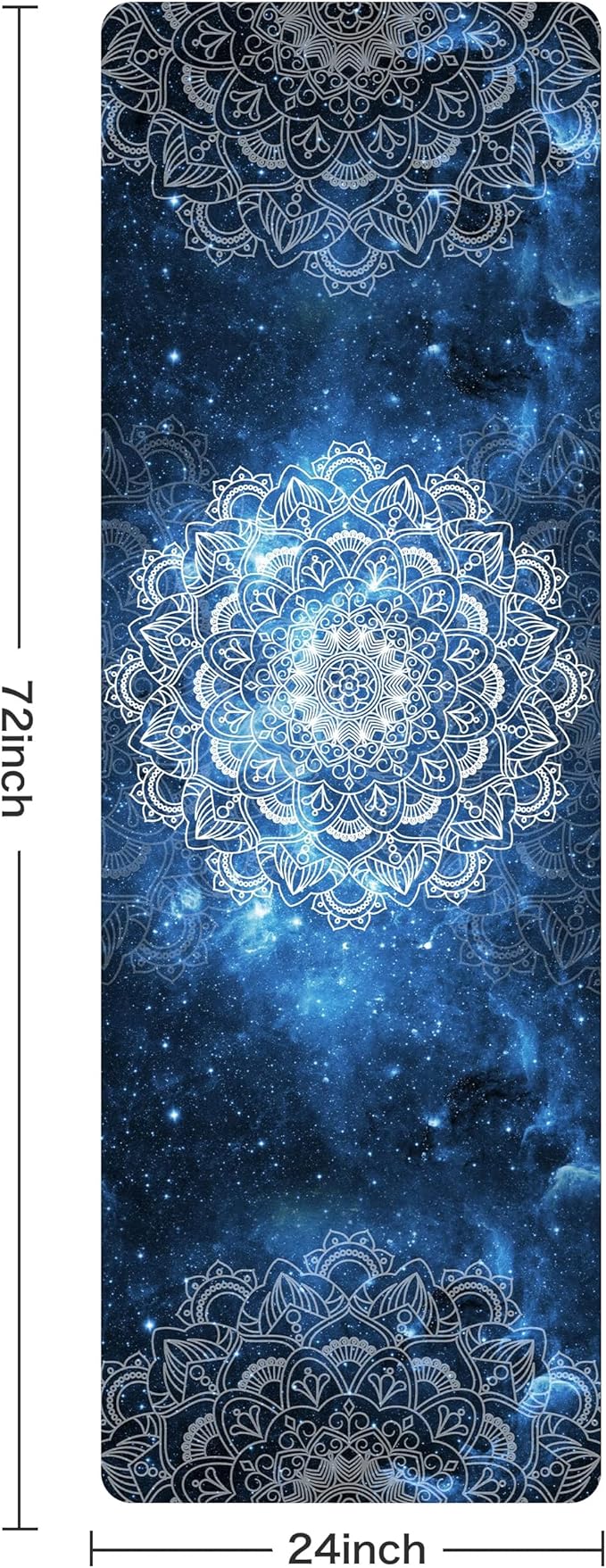 Non Slip Yoga Mat TPE Workout Mat for Men Women, Thick Workout Mat with Carrying Strap, Fitness Mats for Exercise, Yoga, Fitness, Pilates, Floor Workouts (72" x 24" x 6mm)