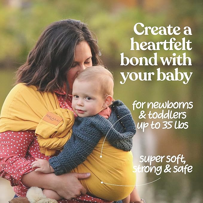 Nalakai Ring Sling Baby Carrier, Soft Linen Baby Sling, Baby Wrap, Comfort, Style, and Giving Back - Carry Your Little One with Love